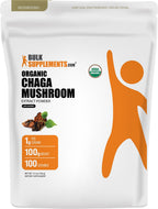 BulkSupplements Organic Chaga Mushroom Extract Powder - 100g