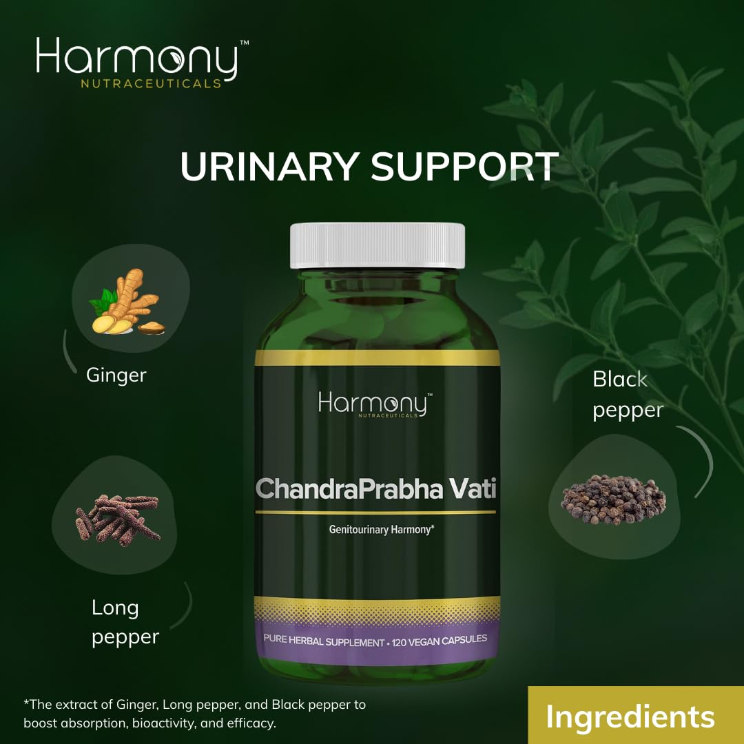 Harmony Nutraceuticals Chandraprabha Vati Ayurvedic Formula - 120 Capsules - image 4