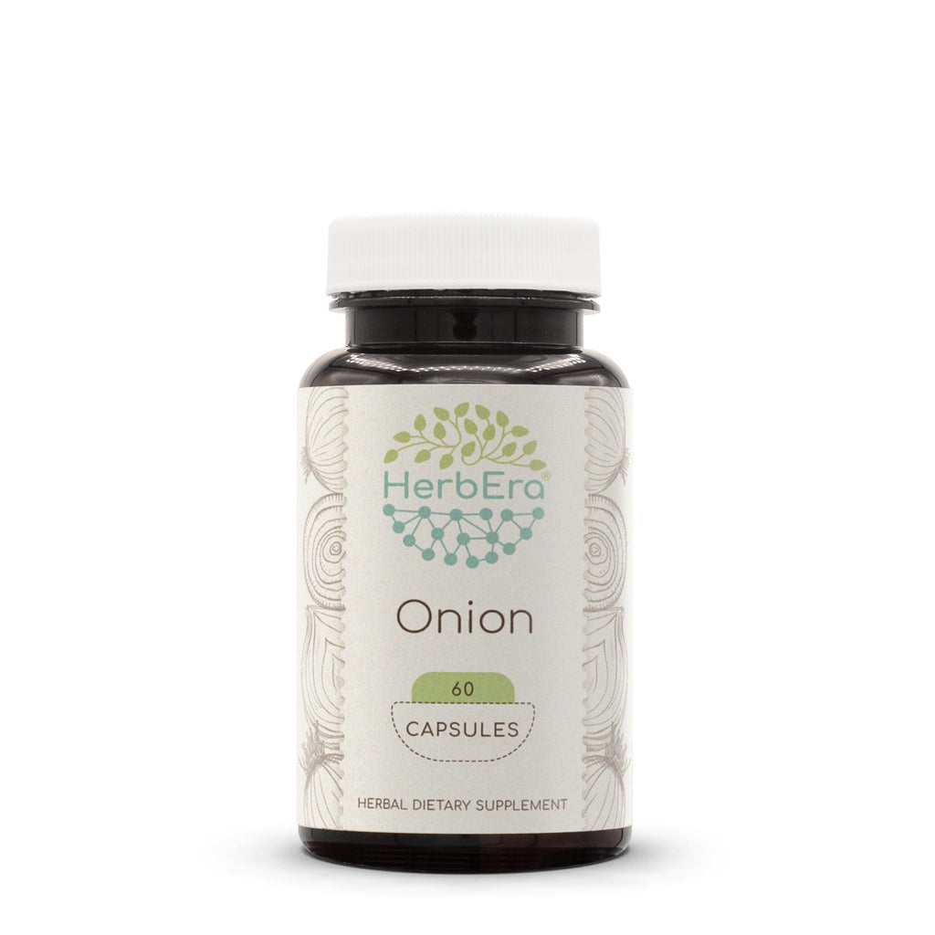 HerbEra Onion 60/120 Capsules, 500 mg, Onion (Allium Cepa) Dried Bulb
