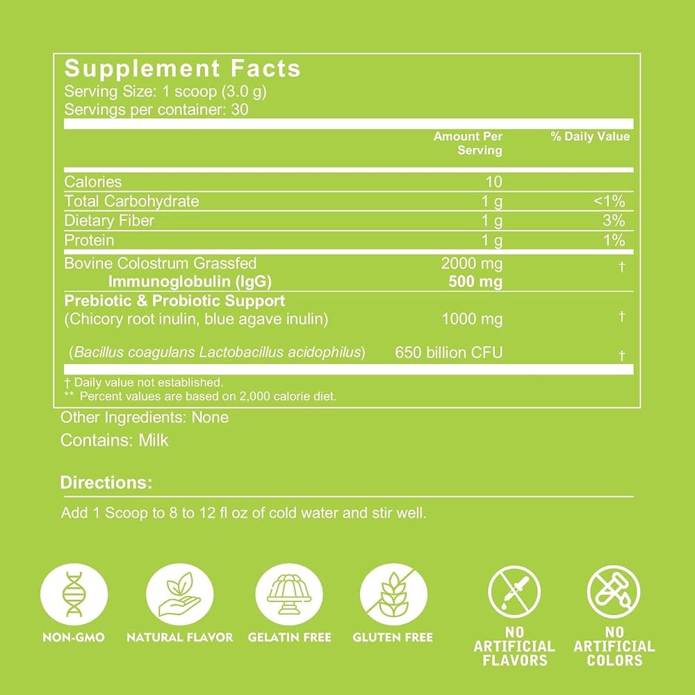 VITINITY Grass Fed Bovine Colostrum Powder
