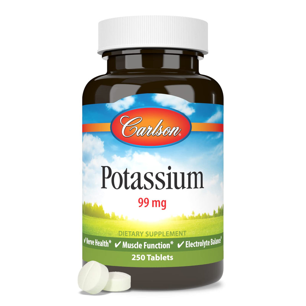 Carlson Potassium 99 mg Nerve Health - 250 Tablets - image 5