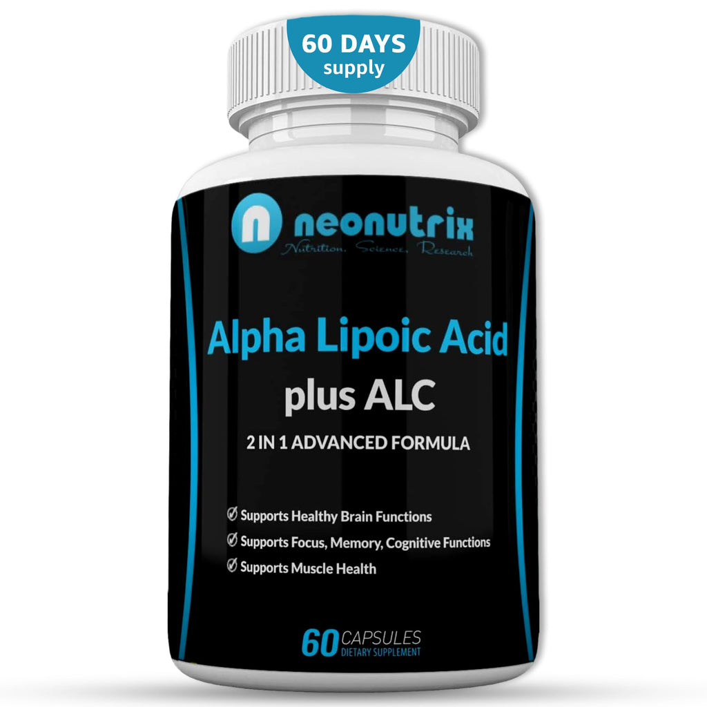 Neonutrix Alpha Lipoic Acid + ALC Brain & Muscle Support - 60 Capsules