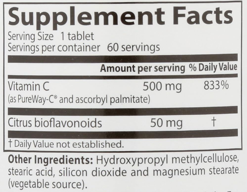 Doctor's Best PureWay-C Sustained Release Vitamin C - 60 Tablets - image 5