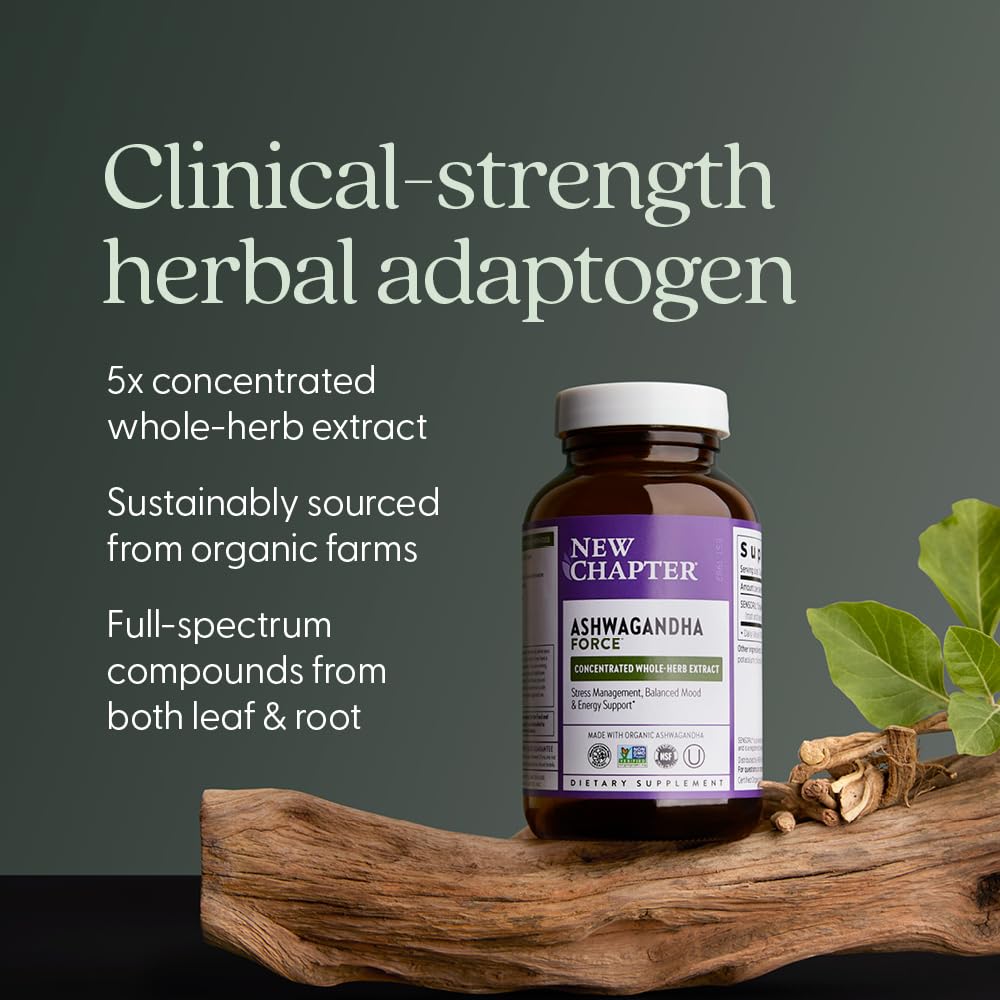 New Chapter Organic Ashwagandha Supplement - 60 Capsules - image 4