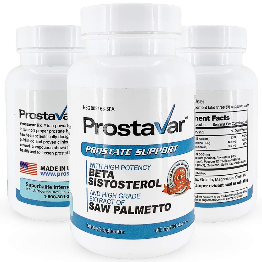 Prostavar Prostate Support with Saw Palmetto 605mg - 630 Capsules