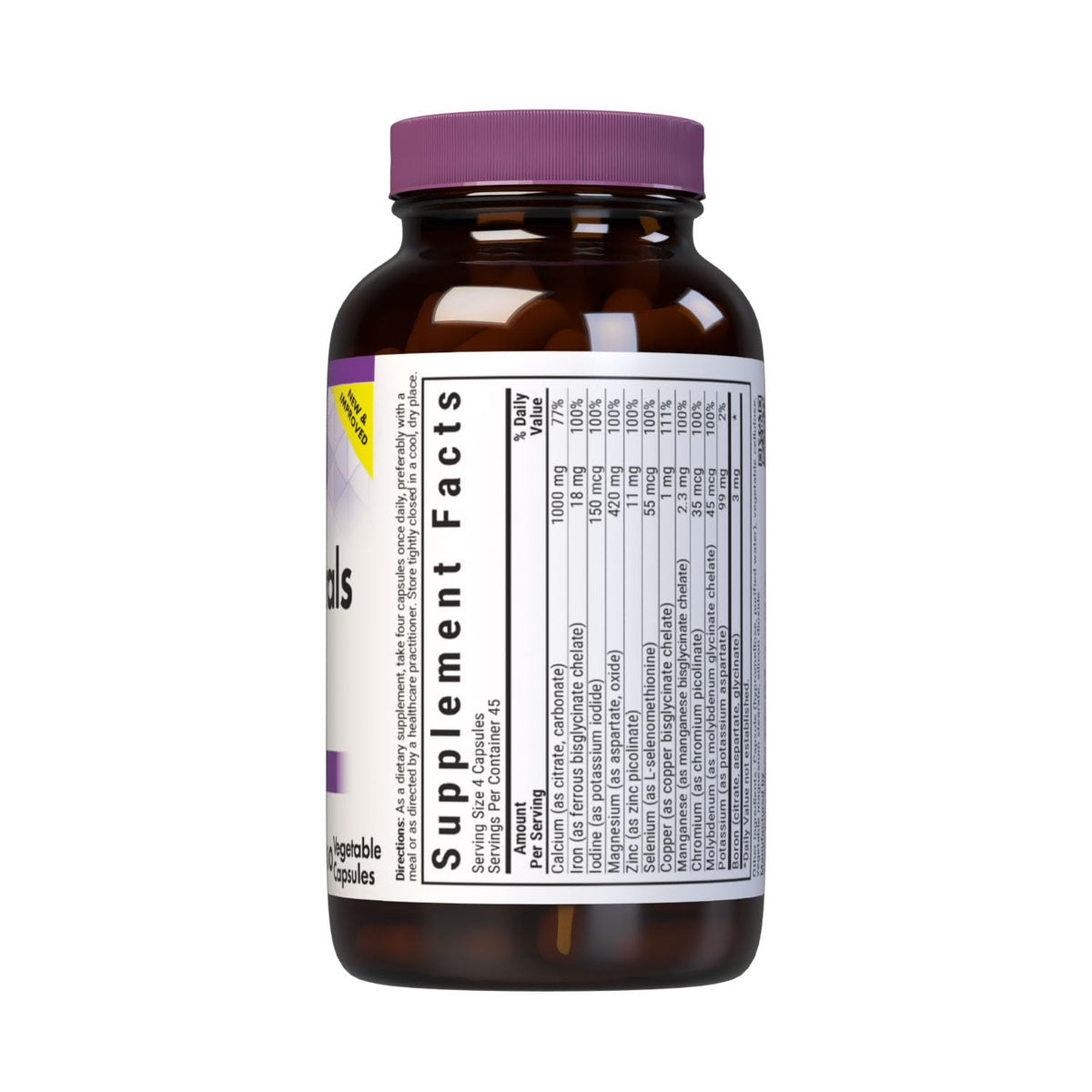 Bluebonnet Bluebonnet Multi Plus Boron Vegetarian Capsules Iron Count