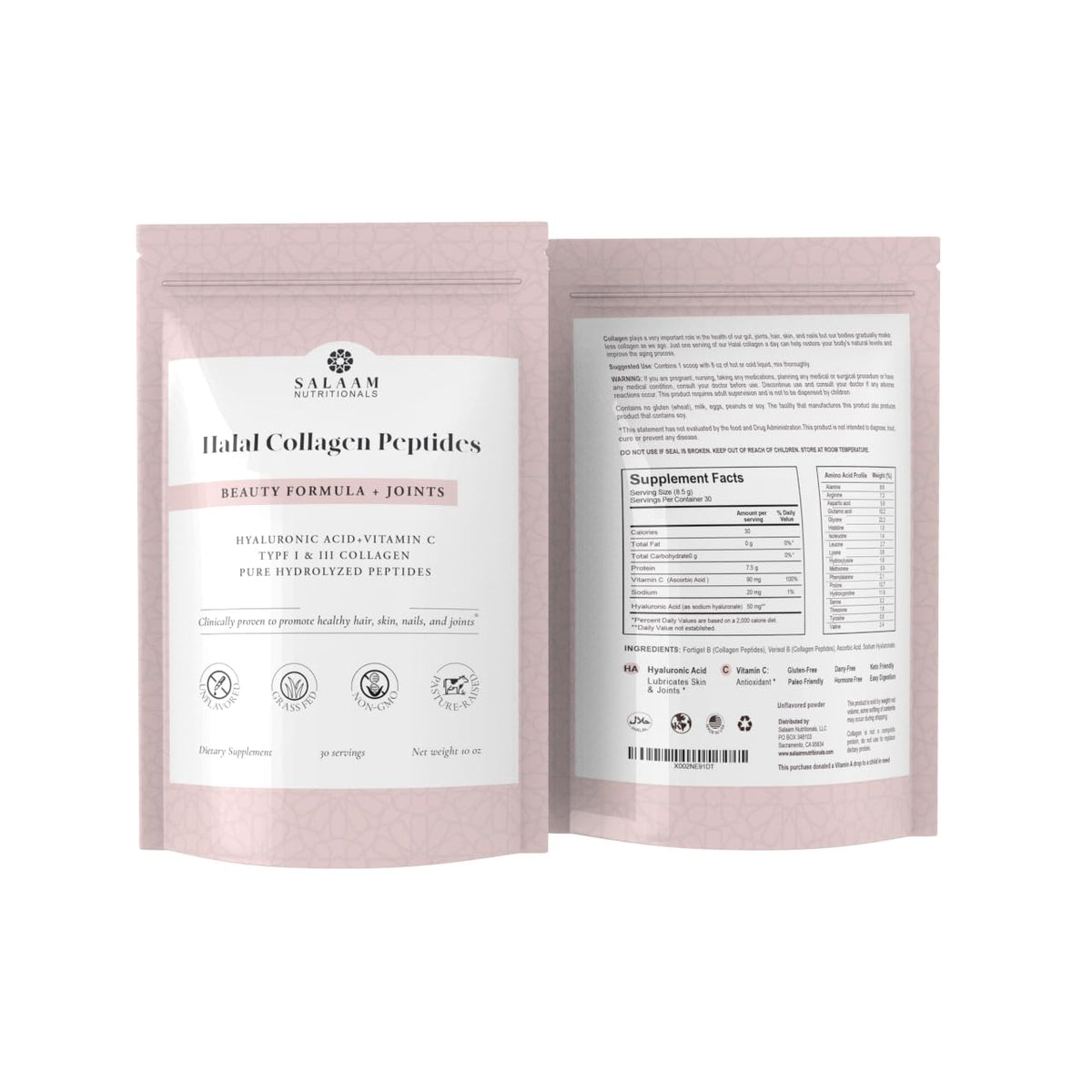 Salaam Nutritionals Halal Collagen Powder - 9 oz - image 2