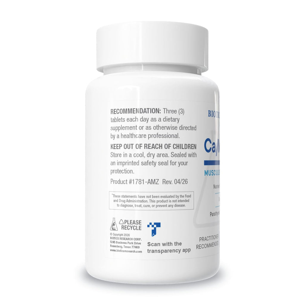 BIOTICS RESEARCH CaMg-Plus Calcium Magnesium Supplement - 60 Tablets - image 3