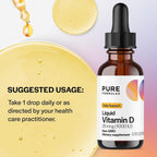 PureFormulas Vitamin D3 Drops 25 mcg (1,000 IU) - 0.75 fl oz - image 4
