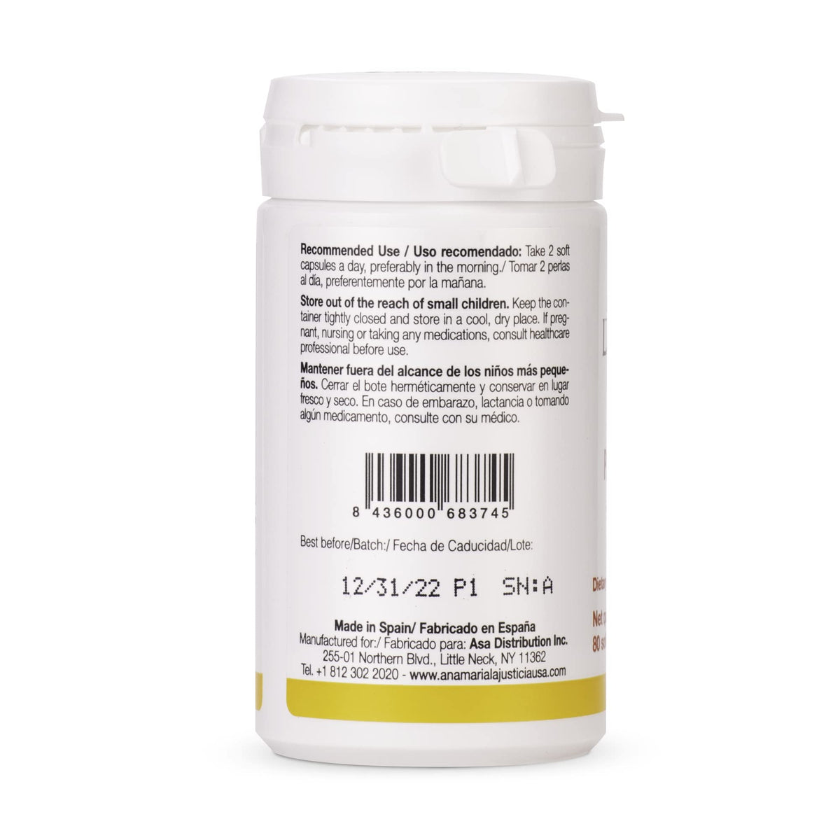 Ana María Lajusticia Evening Primrose Oil + Vitamin E - 80 Softgels - image 2