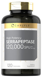 Carlyle Serrapeptase 120000 SPU Enzyme - 120 Capsules