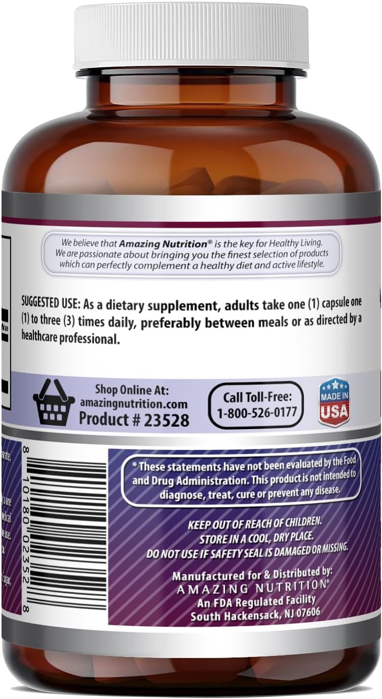 Amazing Formulas L-Tyrosine 500 mg Capsules