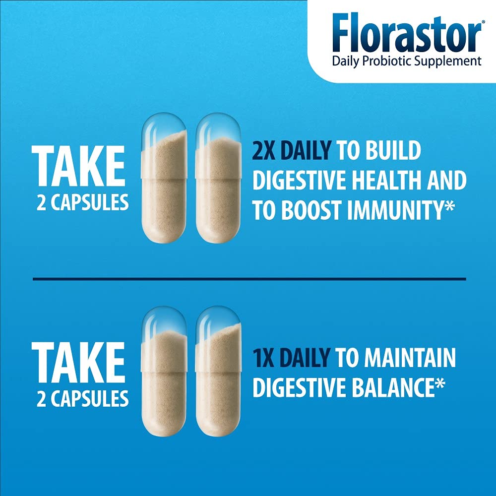 Florastor Daily Probiotic Supplement for Digestive Health - 162 Capsules - image 4