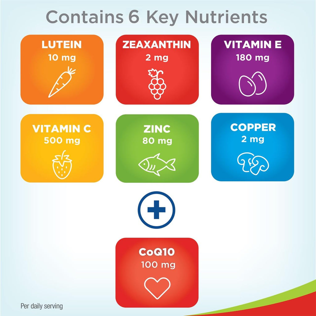 PreserVision AREDS 2 Eye Vitamins for Macular Support with CoQ10