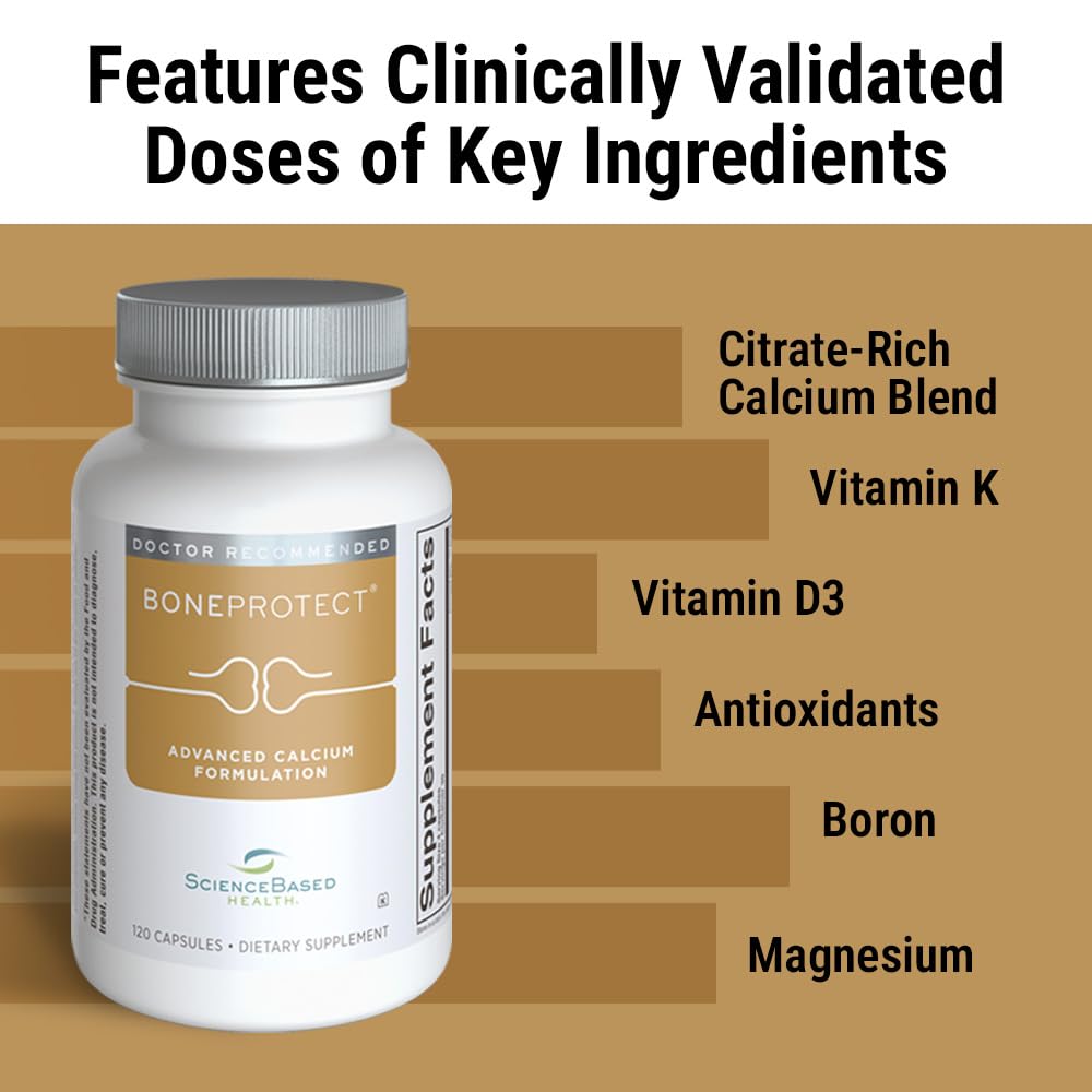 ScienceBased Health BoneProtect Bone Health Supplement - 120 Capsules - image 4