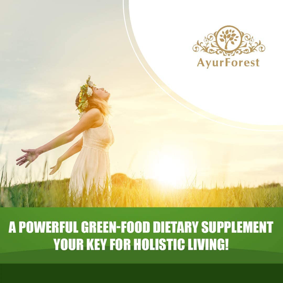 AYURFOREST Wheatgrass Tablets 500 mg - 120 Tablets - image 3