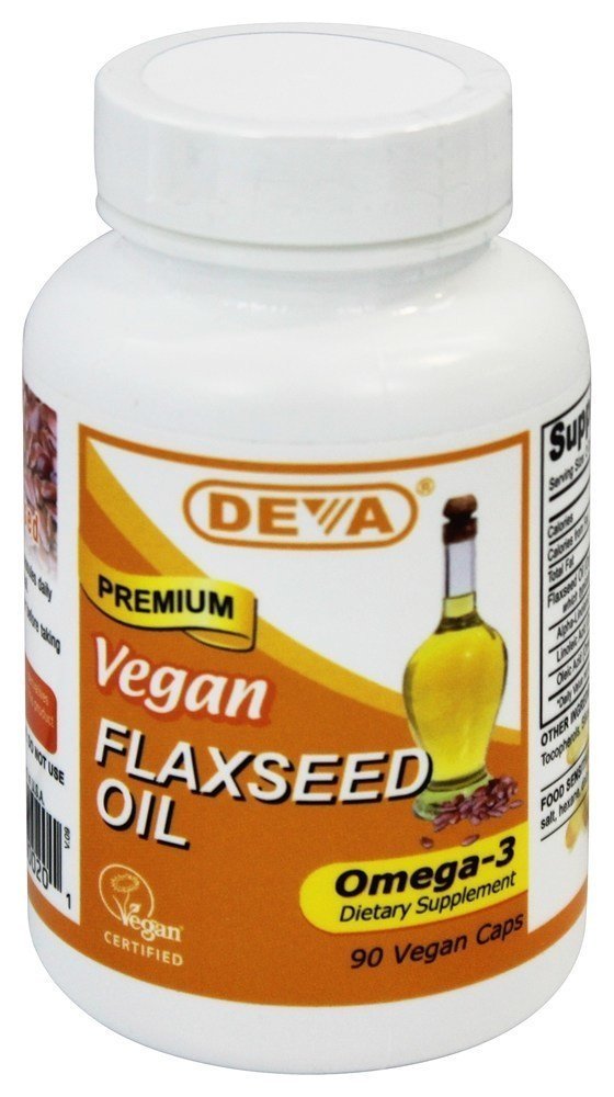 Xllent Deva Vegan Flaxseed Oil - 90 Vegetarian Capsules