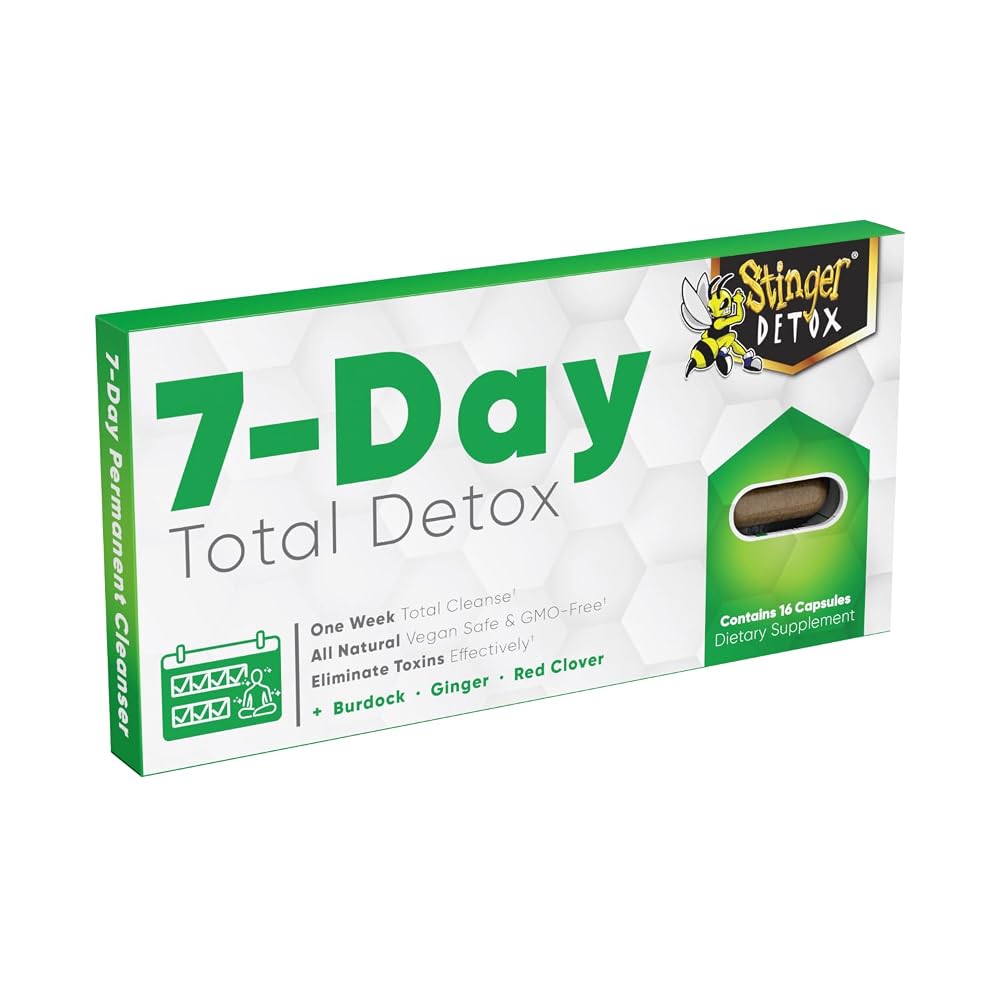 Stinger Detox 7-Day Total Detox Permanent Cleanser - 16 Capsules