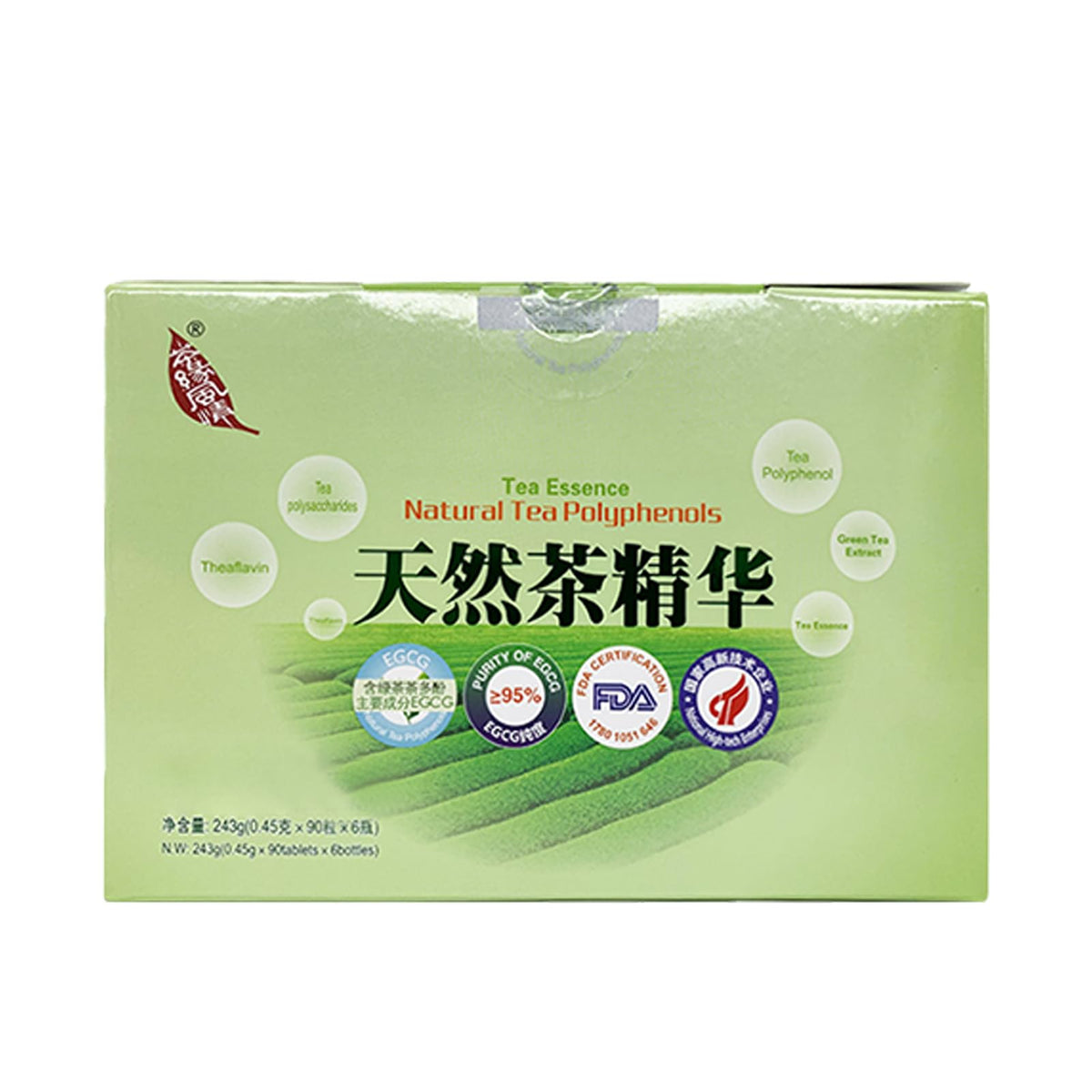 New Tea Era Green Tea Extract Natural Tea Polyphenols - 90 Tablets