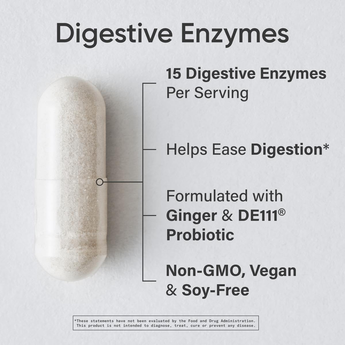 Sports Research Digestive Enzymes with Probiotics - 90 Vegetarian Capsules - image 2