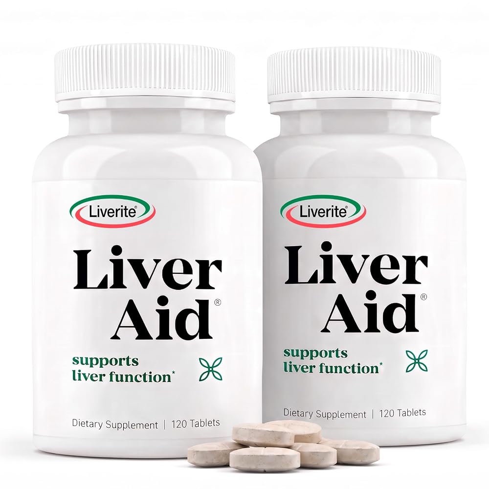 LIVERITE Liver Aid Supplement for Daily Liver Support - 240 Tablets