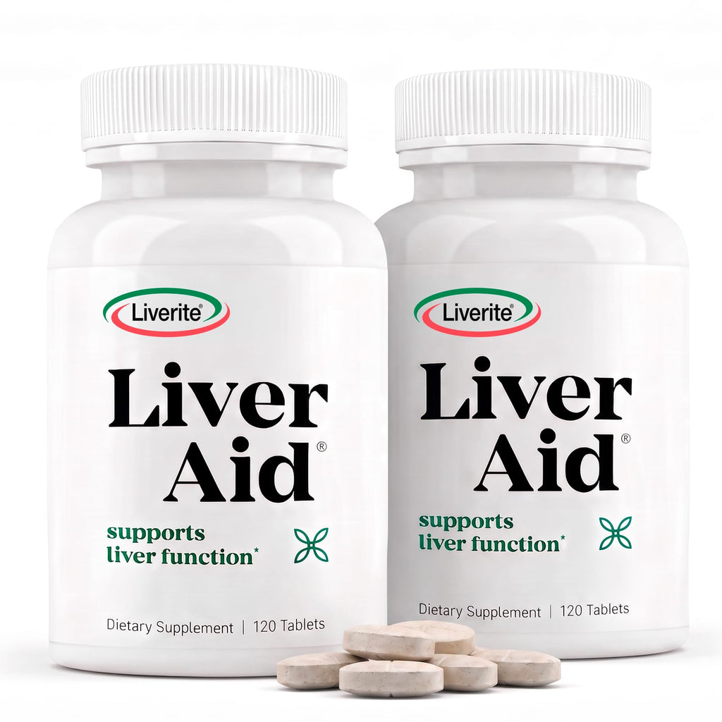 LIVERITE Liver Aid Supplement for Daily Liver Support - 240 Tablets
