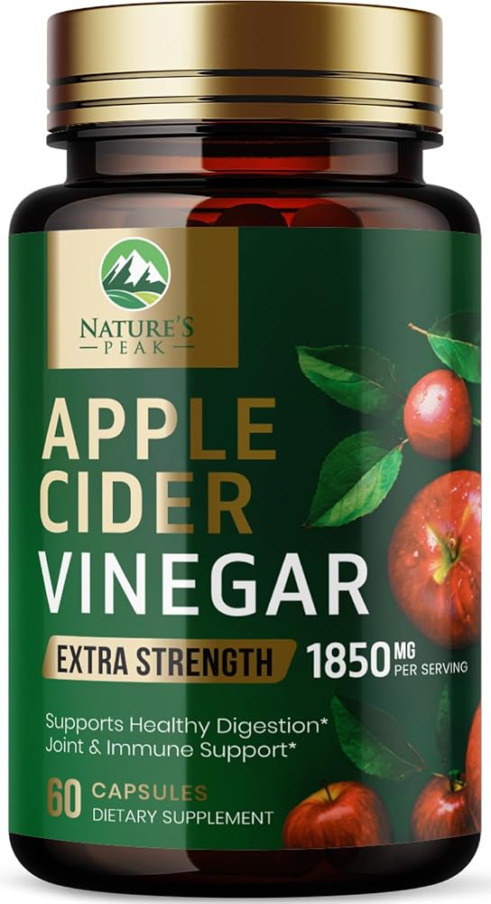 Nature's Peak Apple Cider Vinegar 1877mg Per Serving - Vitamin D3