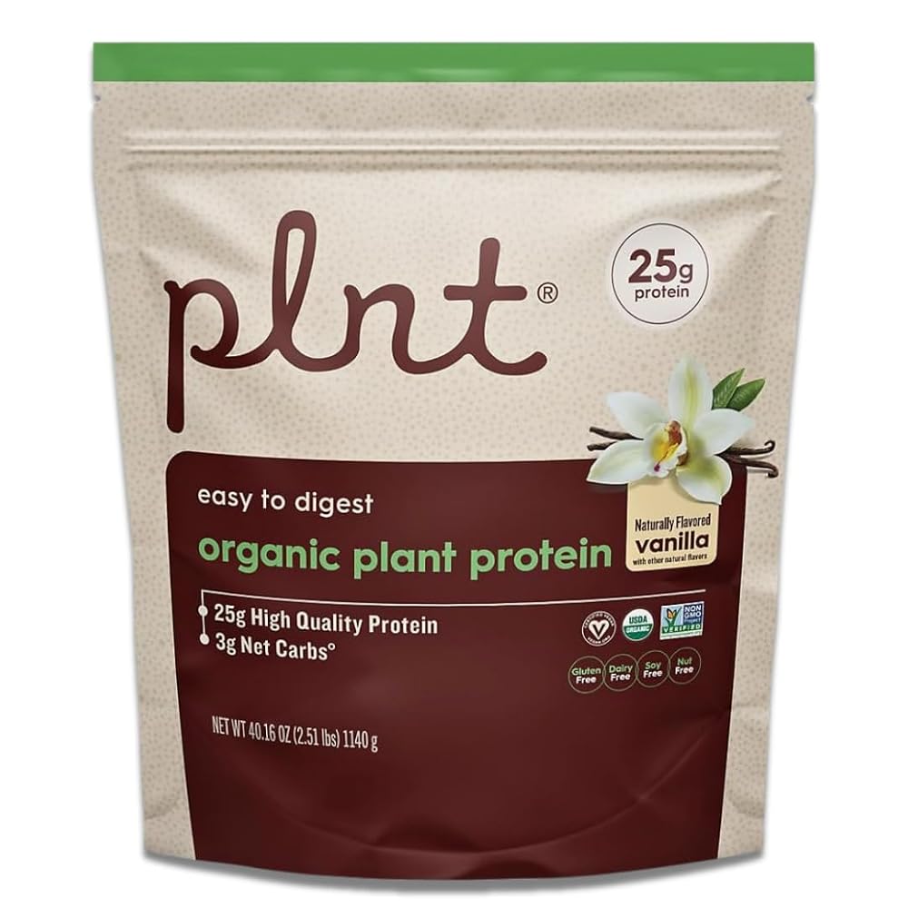 plnt Organic Plant Protein Powder a Vanilla a
