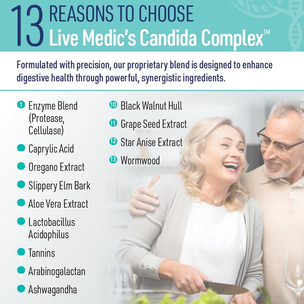 Liver Medic Candida Complex Oregano Oil Supplement - 60 Vegetarian Capsules - image 3