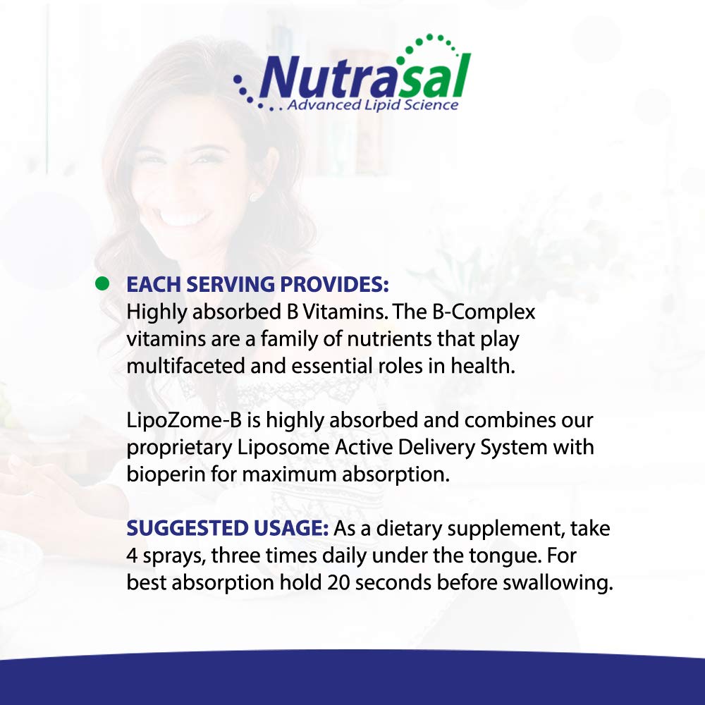 Nutrasal LipoZome B-Complex Sublingual Spray - 2 Fl Oz - image 5