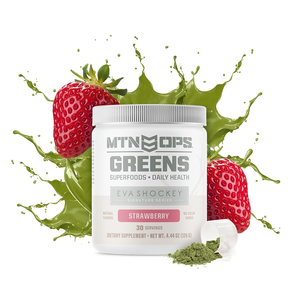 MTN OPS Daily Greens Superfood Powder Strawberry - 30 Servings - image 2