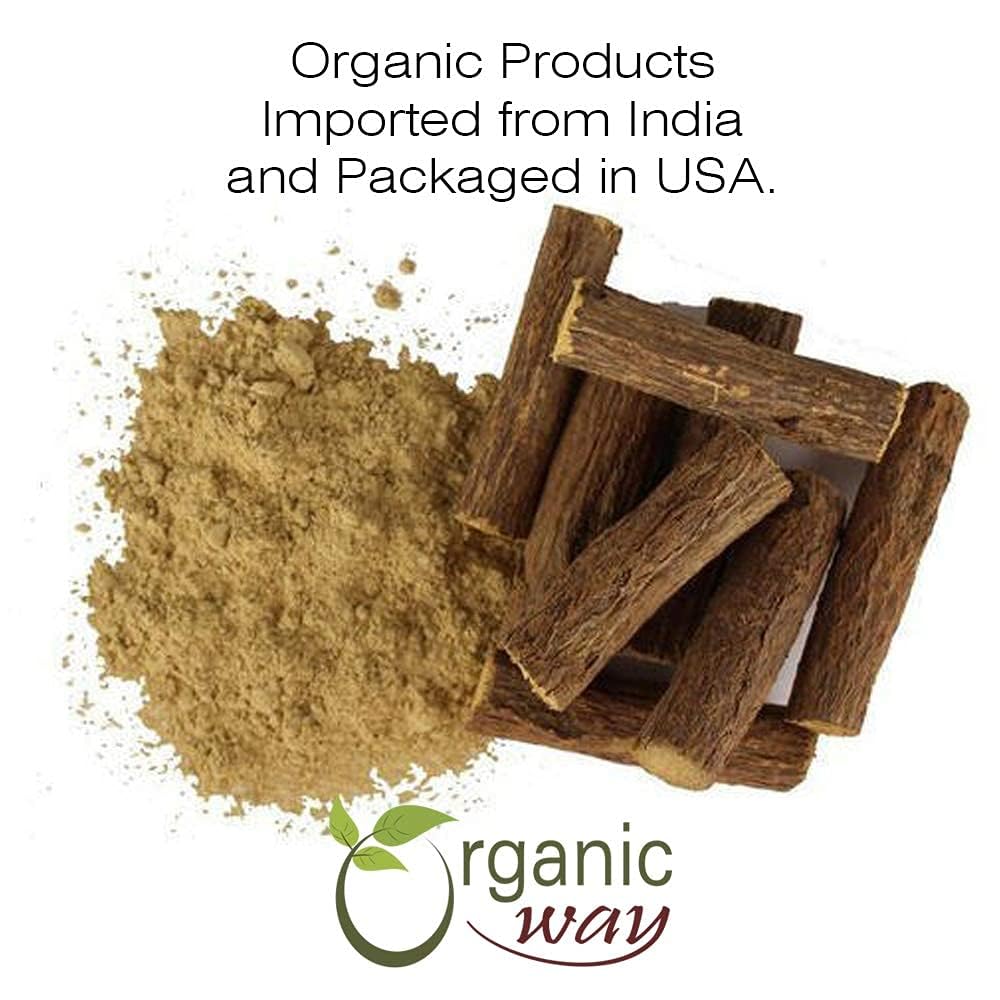 Organic Way Licorice Root Powder (Glycyrrhiza glabra) - Herbal Tea