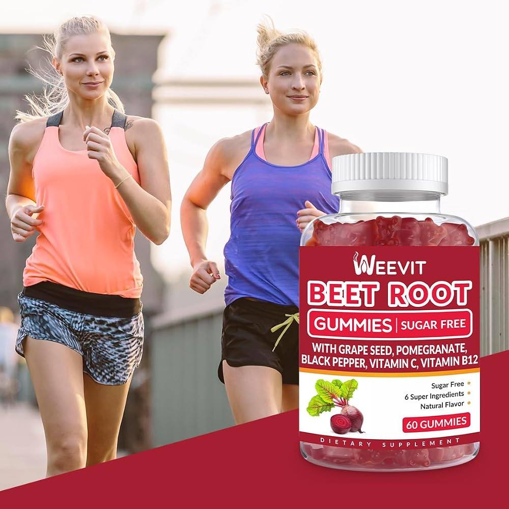 WEEVIT Beet Root Gummies Nitric Oxide Supplement - 120 Count - image 6