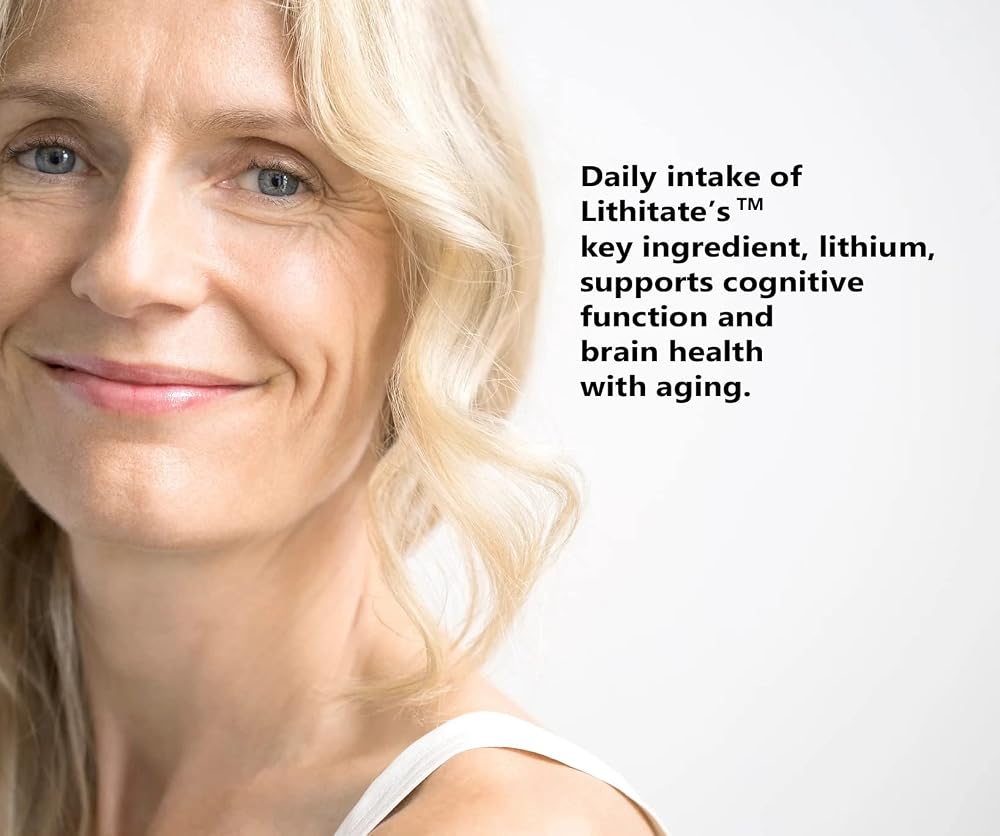 lithitate Lithium Aspartate 10mg Brain Health - 100 Capsules - image 4