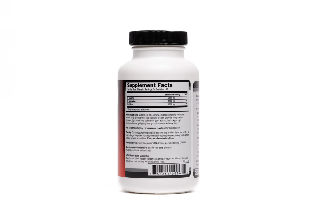 Beverly International Muscle Mass Free-Form BCAAs - 150 Tablets - image 2
