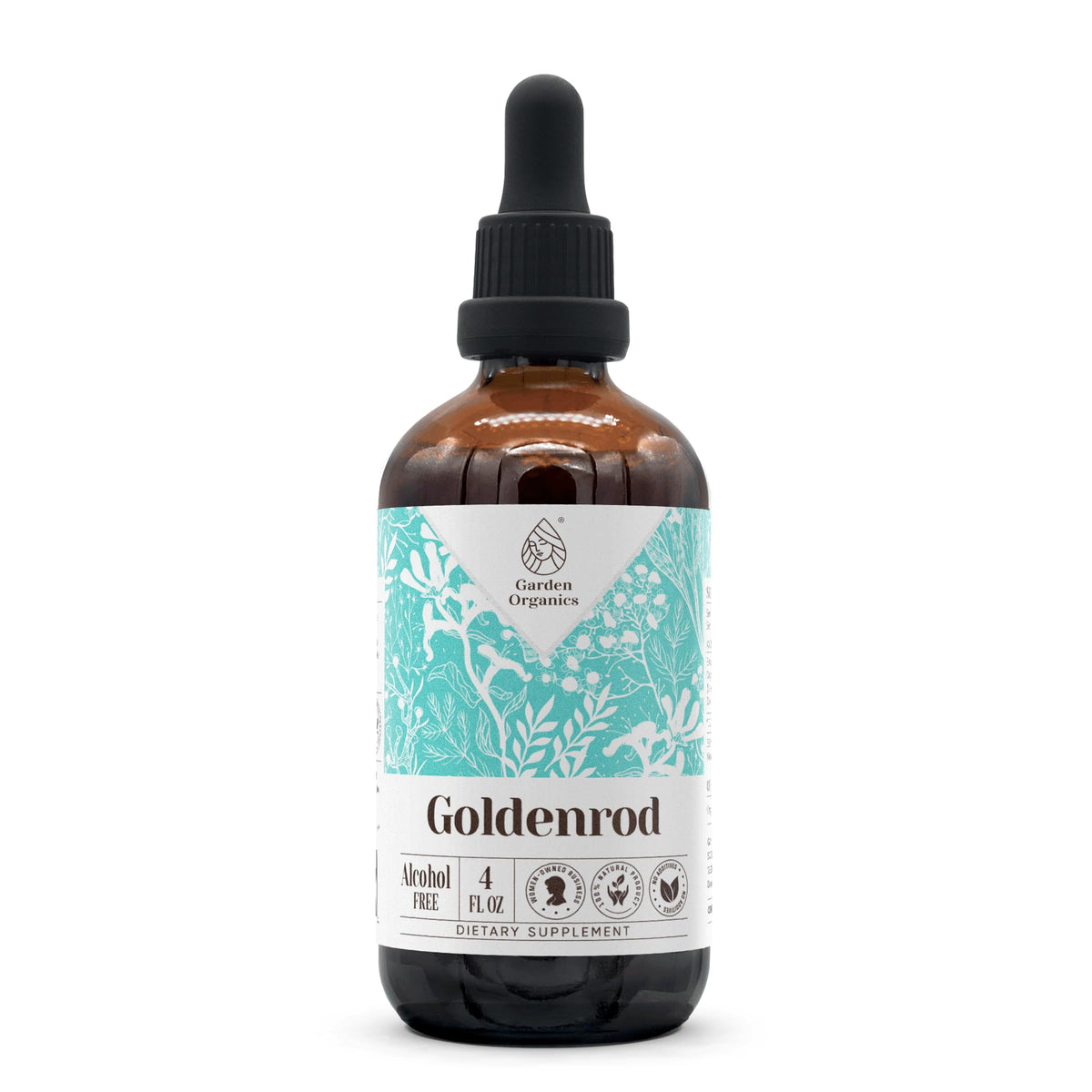 Garden Organics Goldenrod Alcohol-Free Natural Tincture Extract