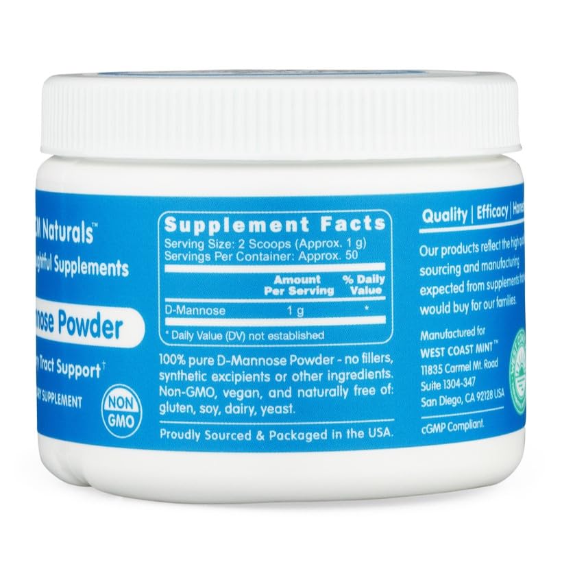 West Coast Mint D-Mannose Powder - 50 Grams - image 3