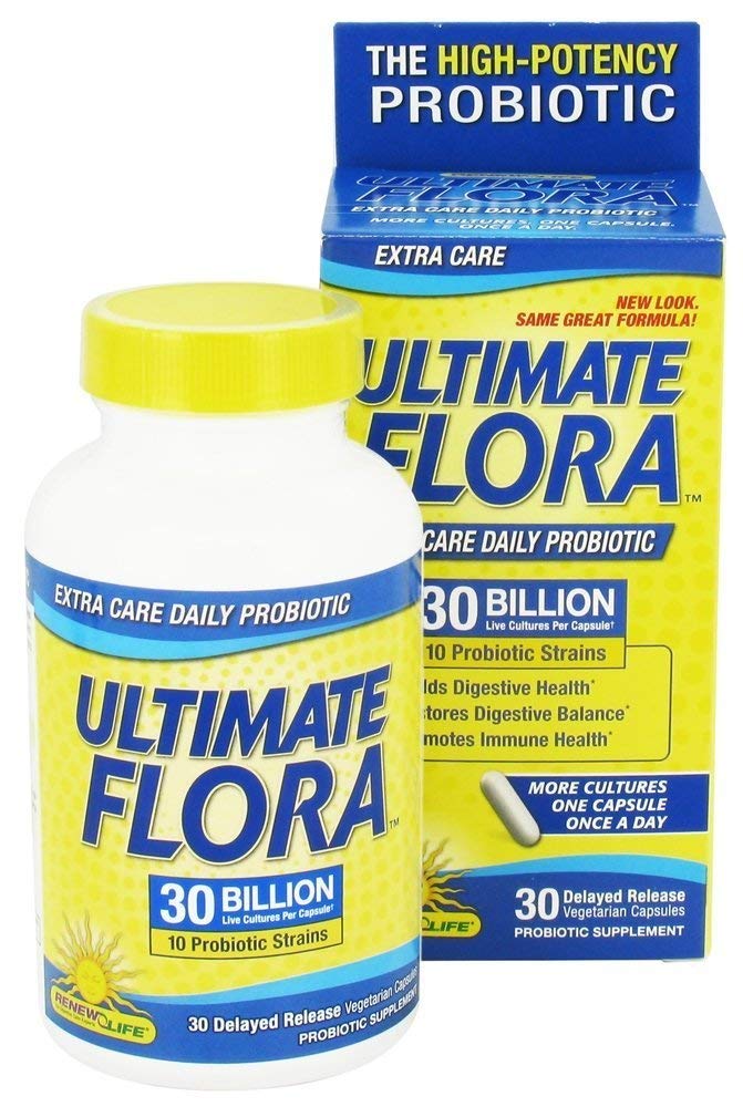 Ultimate Flora Extra Care Probiotic 30 Billion CFU - 60 Vegetarian Capsules