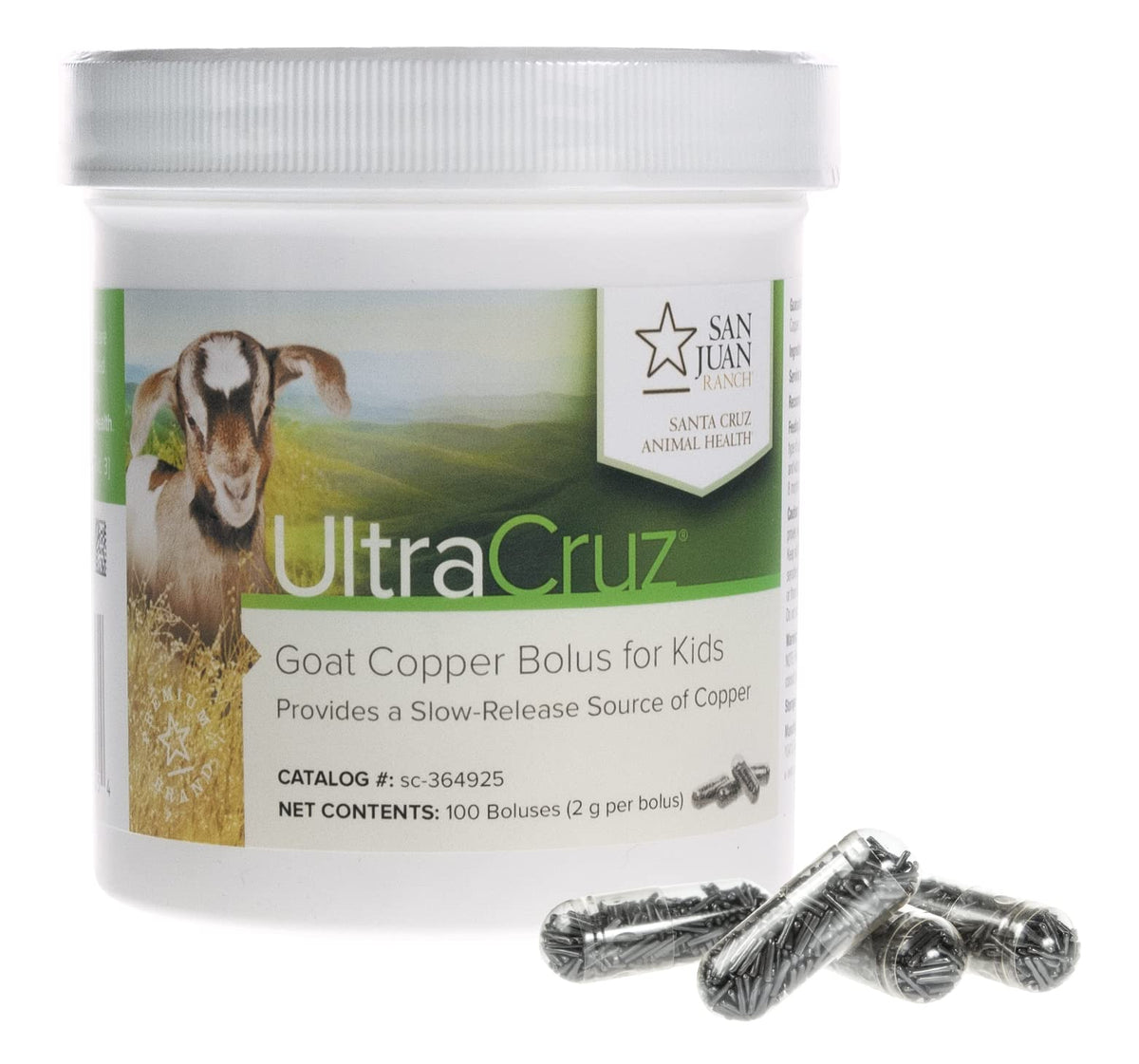 UltraCruz Goat Copper Bolus Supplement for Kid Goats - 100 Count