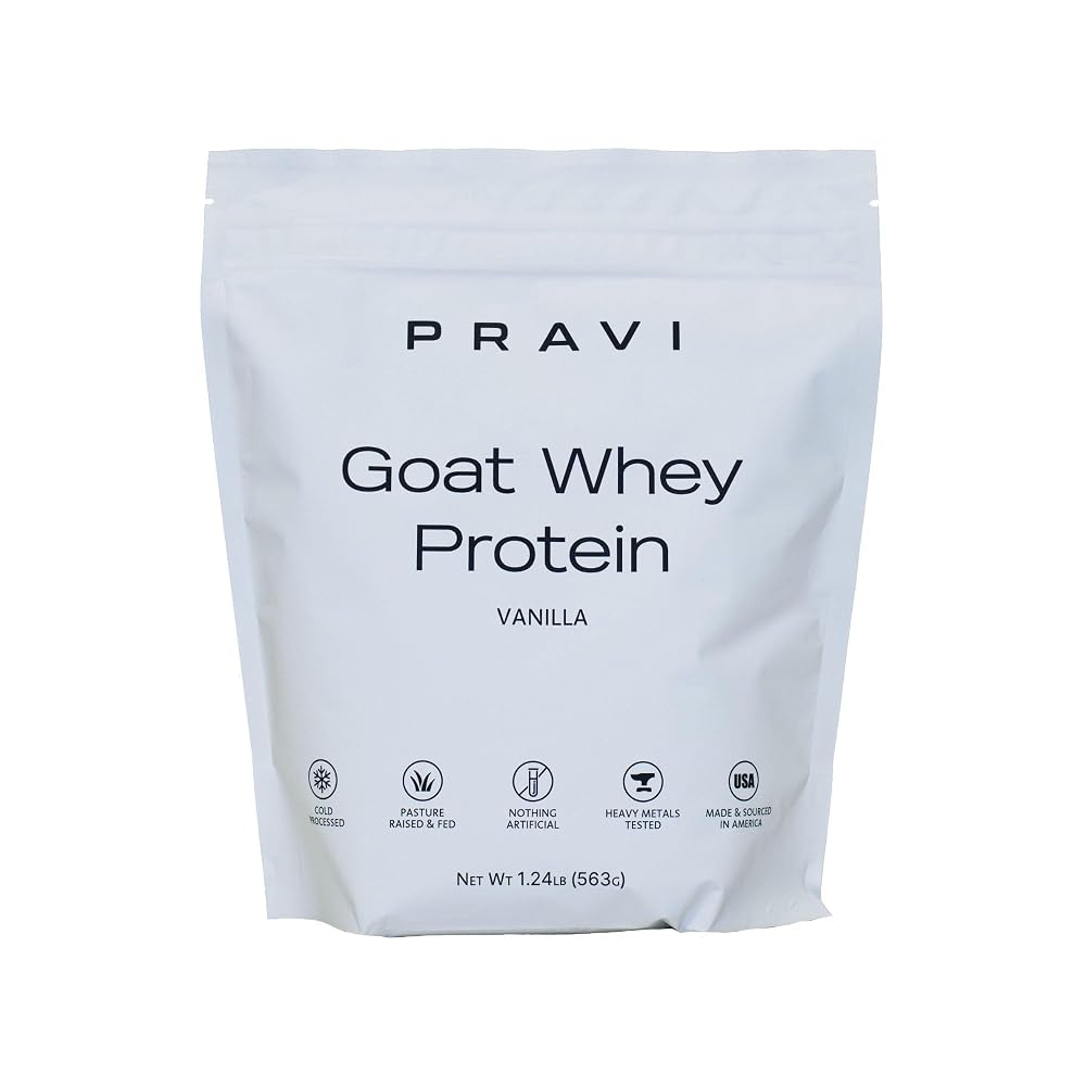 Pravi Nutrition Grass-Fed Goat Whey Protein Powder - 20 Servings