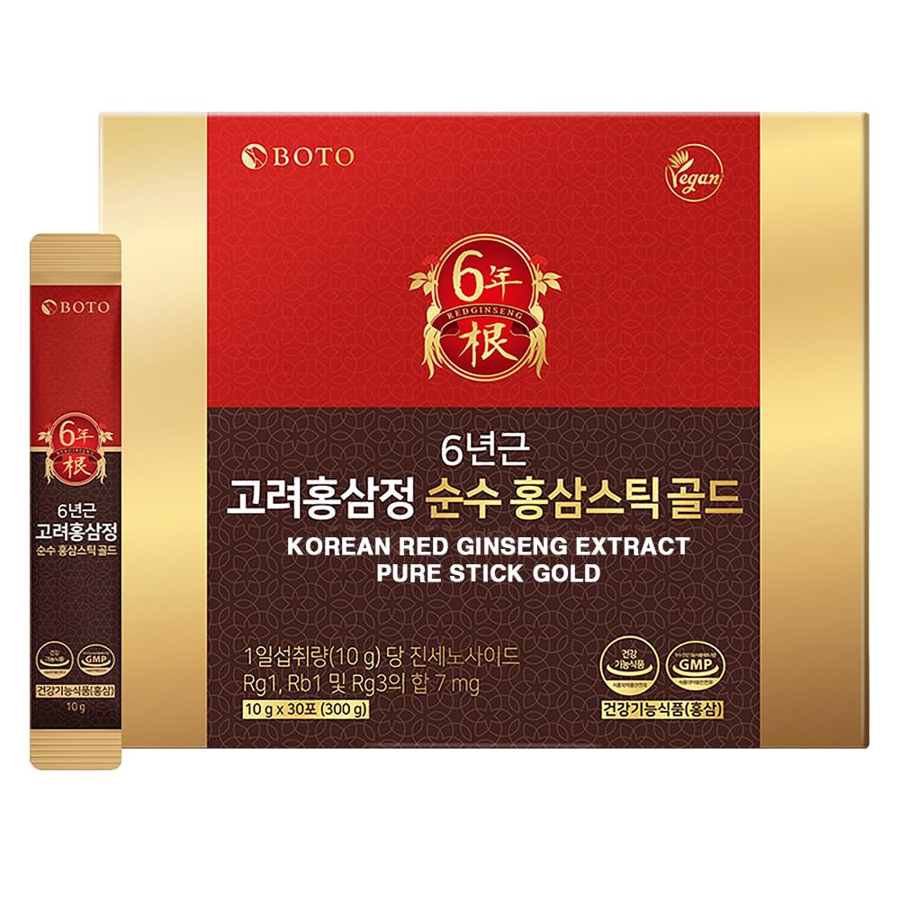 ZIOSTAND BOTO 6 Year Korean Red Ginseng Extract Pure Stick Gold
