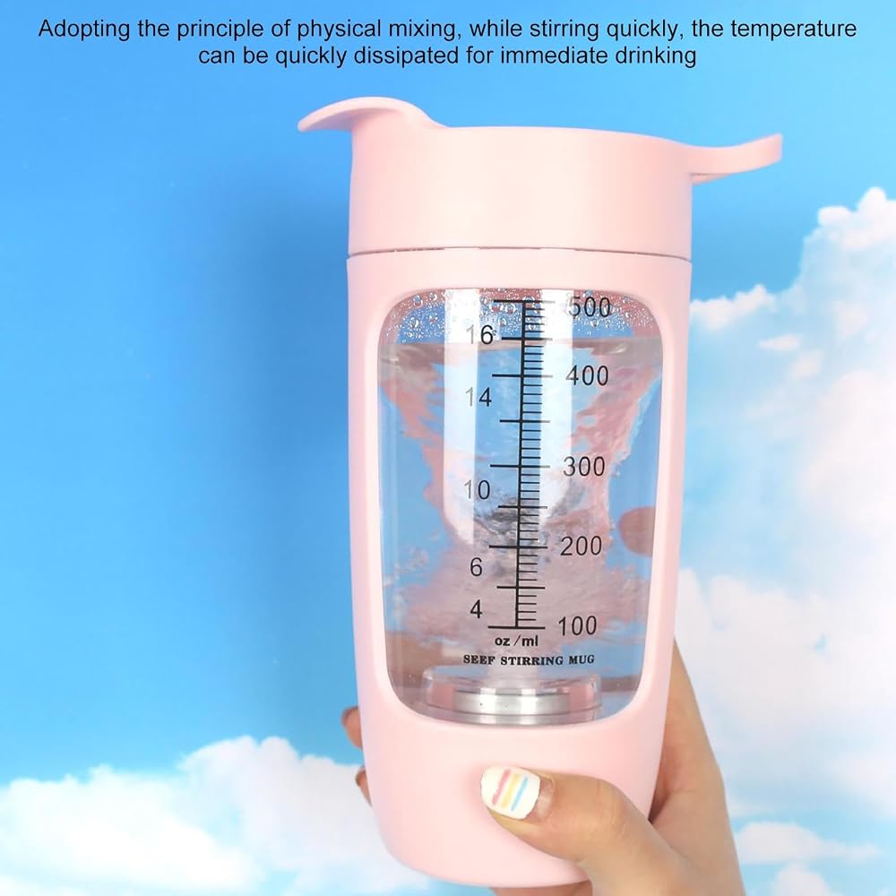 Nuytghr Protein Shake Mixer Mixer Cup Shaker Cups USB Rechargeable