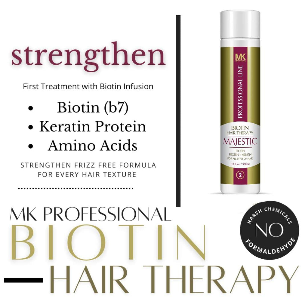 Majestic Biotin Hair Therapy 300ml(10 OZ) Complete Kit- Formaldehyde - image 3