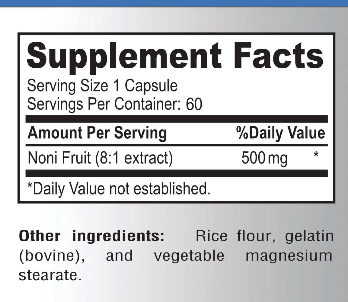YUMMYVITE Noni Fruit Extract Immune Support - 60 Capsules - image 7