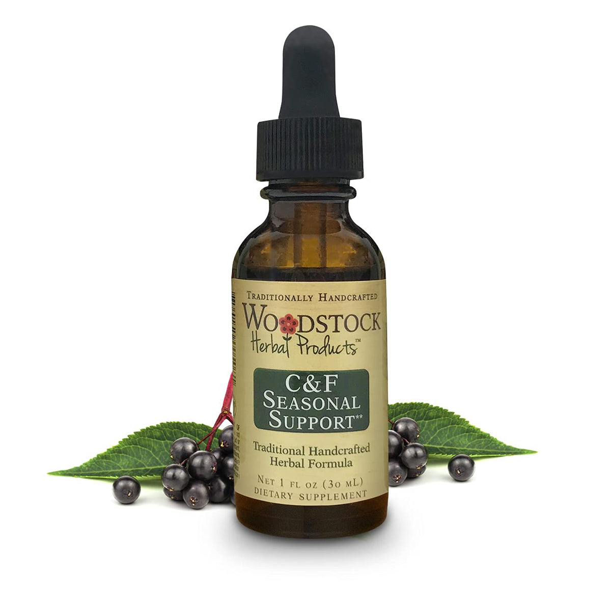 Woodstock Herbal Products, Cold Flu Seasonal Support, 1 Fl Oz
