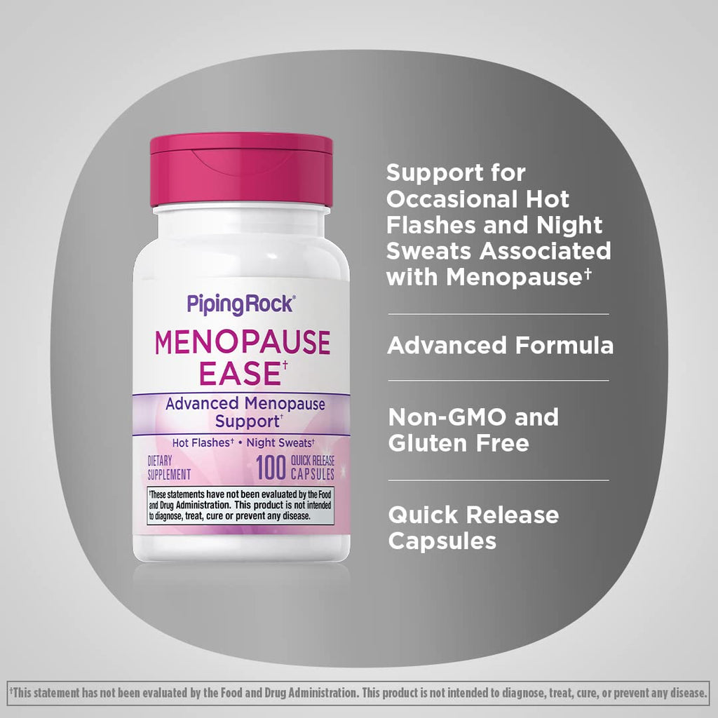 Piping Rock Menopause Ease Supplement - 100 Capsules - image 4