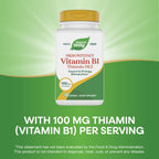Nature's Way Vitamin B1 Thiamine 100 Capsules - image 4