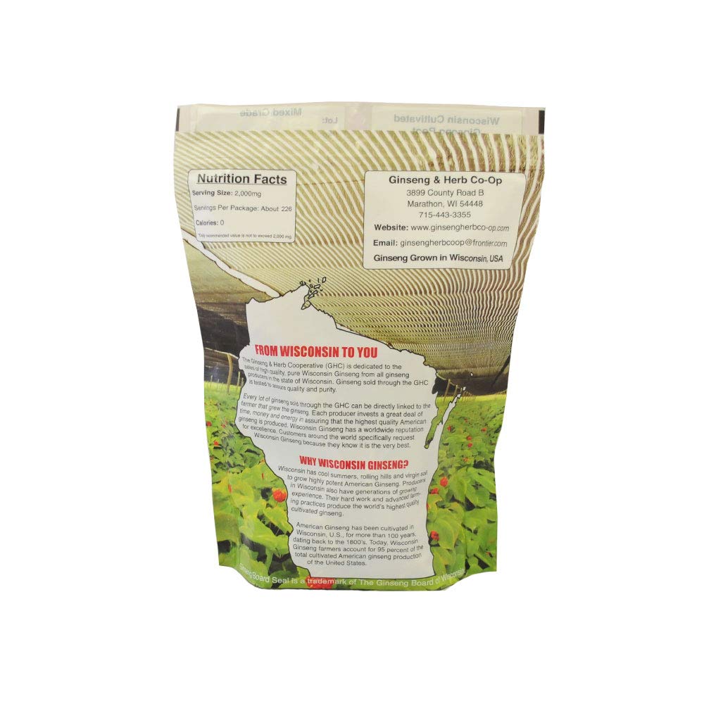 GINSENG & HERB CO-OP Wisconsin American Ginseng Mixed Grade Roots - 16oz - image 2
