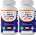 Vitamatic Sodium Chloride 1000mg Electrolyte Tablets - 365 Count