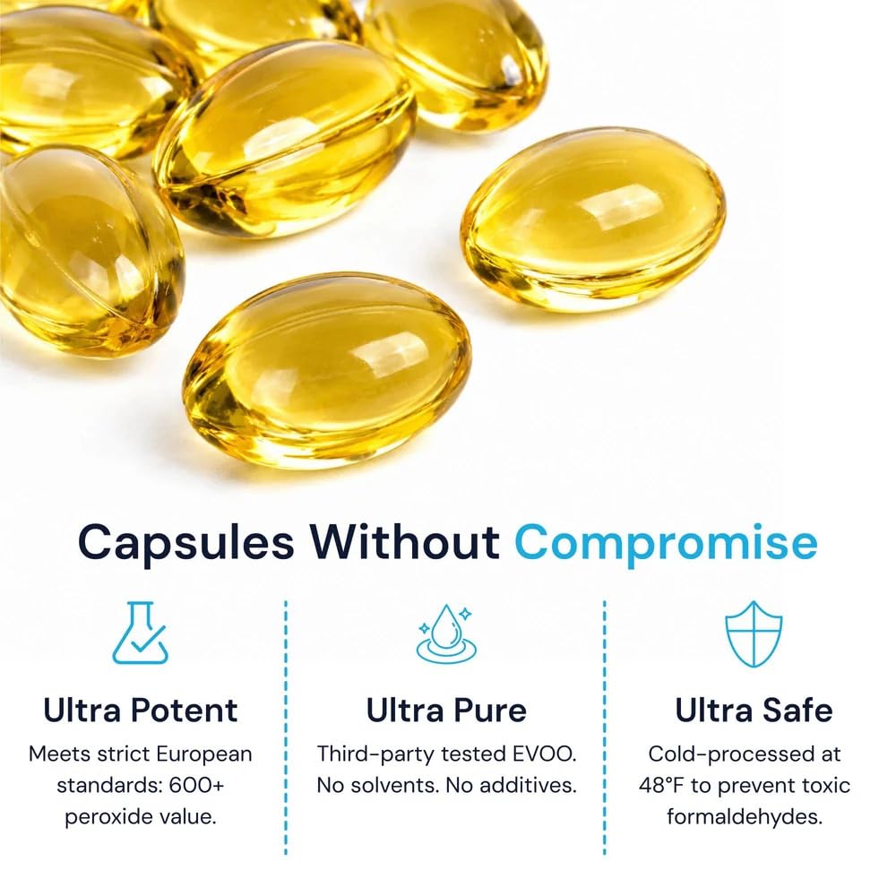 Simply O3 Pure Organic Ozonated Olive Oil Capsules - 120 Softgels - image 3